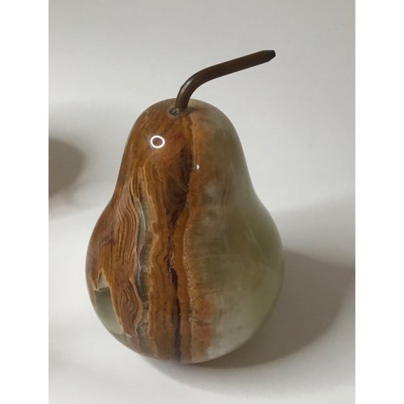 Vintage Alabaster Marble Stone Fruit Set of 6 - Picture 10 of 12